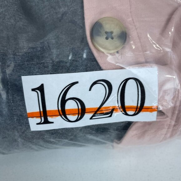 Belle by Kim Gravel Two-Tone Pink & Gray XL Lightweight Button-Up 1620 - Picture 8 of 9